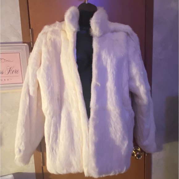 Vintage And Real Rabbit Fur Coat - Picture 2 of 4